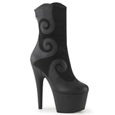 Pleaser Adore 1034 Black Suede Platform Shoes